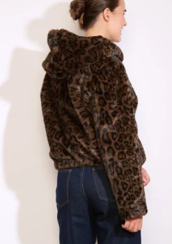 LolaLiza Korte jas met luipaardprint- Mantels En Jassen