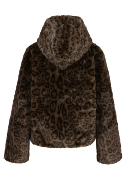 LolaLiza Korte jas met luipaardprint- Mantels En Jassen