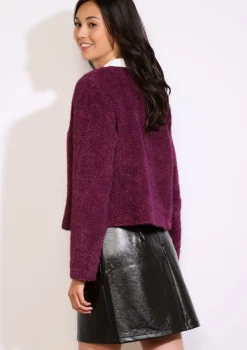 LolaLiza Korte jas met zachte stof en knopen- Vesten En Blazers