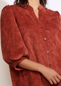 LolaLiza Korte jurk in ribfluweel- Jurken