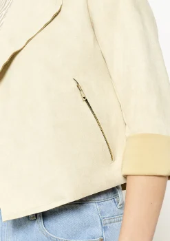 LolaLiza Korte suèdelook jas- Vesten En Blazers