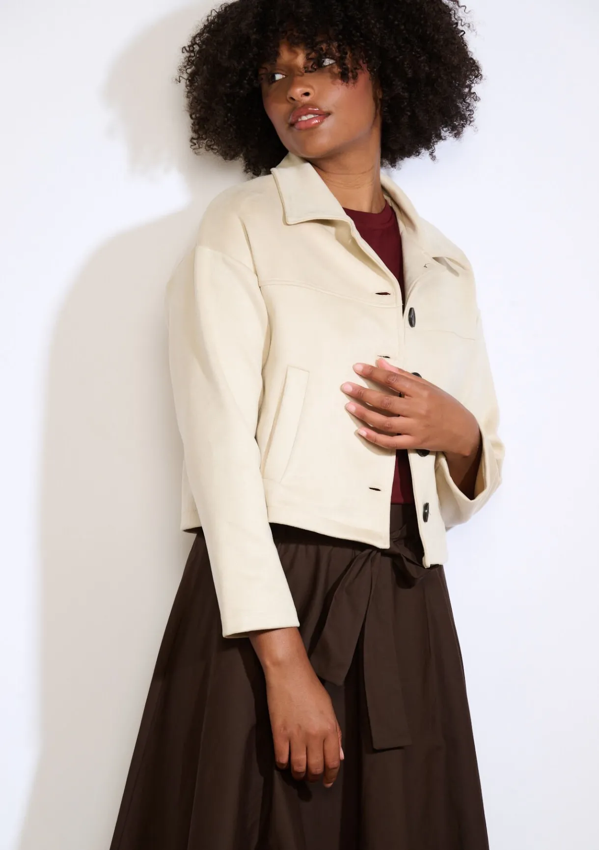 LolaLiza Korte Suedine Jas- Vesten En Blazers