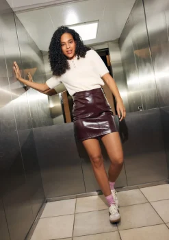 LolaLiza Korte vinylrok- Rokken