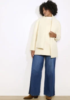 LolaLiza Korte wollen jas met sjaal- Mantels En Jassen