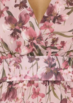 LolaLiza Lange bloemenjurk met zwier- Jurken