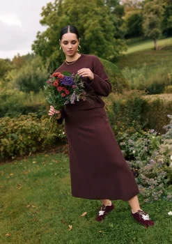 LolaLiza Lange gebreide rok- Rokken