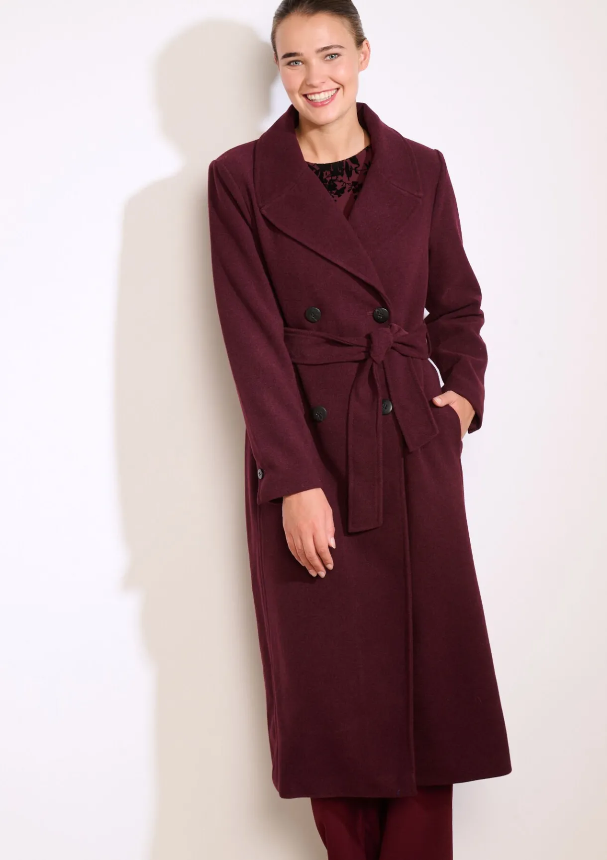 LolaLiza Lange mantel met ceintuur- Mantels En Jassen