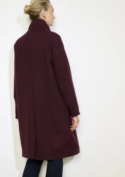 LolaLiza Lange mantel met hoge kraag- Mantels En Jassen