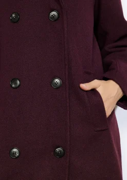 LolaLiza Lange mantel met hoge kraag- Mantels En Jassen