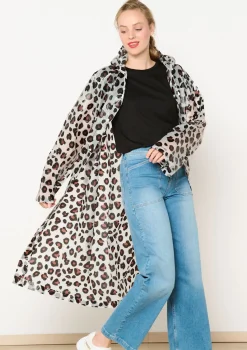 LolaLiza Lange regenjas met luipaardprint- Accessoires|Mantels En Jassen