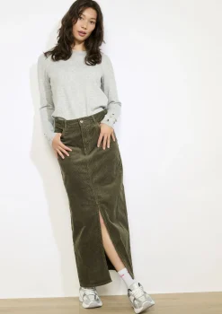 LolaLiza Lange ribfluwelen rok- Rokken