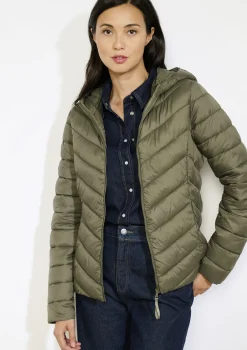 LolaLiza Lichte gewatteerde jas met capuchon- Loungewear|Mantels En Jassen