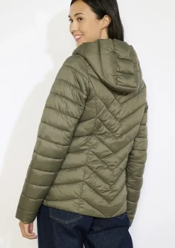 LolaLiza Lichte gewatteerde jas met capuchon- Loungewear|Mantels En Jassen