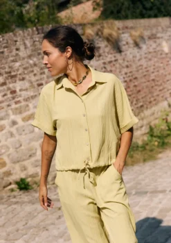 LolaLiza Losse blouse met textuur- Co-Ord Sets|Blouses En Hemden