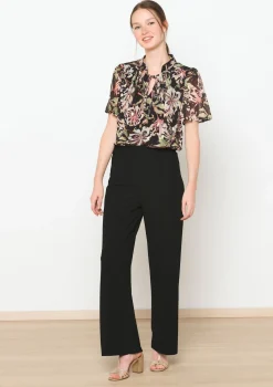 LolaLiza Losse broek in scubastof- Broeken