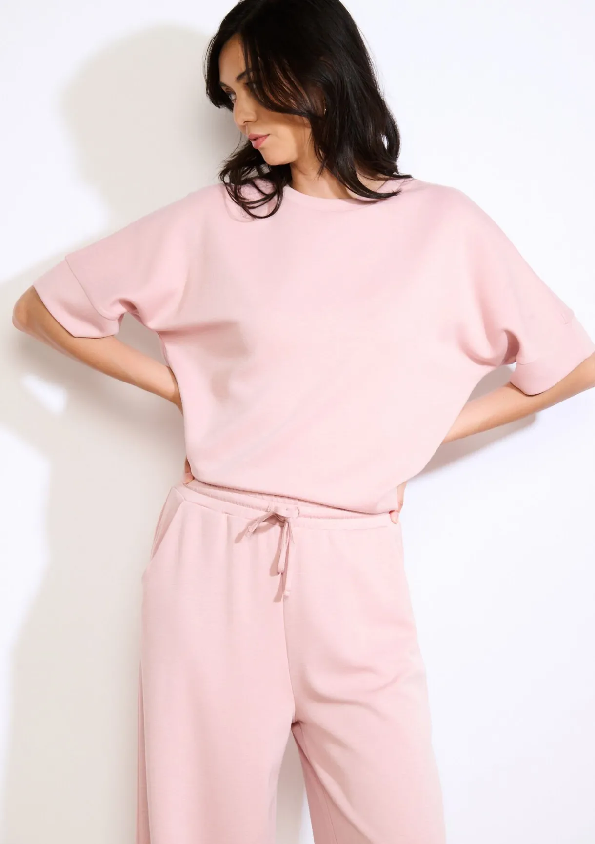 LolaLiza Losvallend jersey T-shirt- Tops En T-Shirts|Loungewear