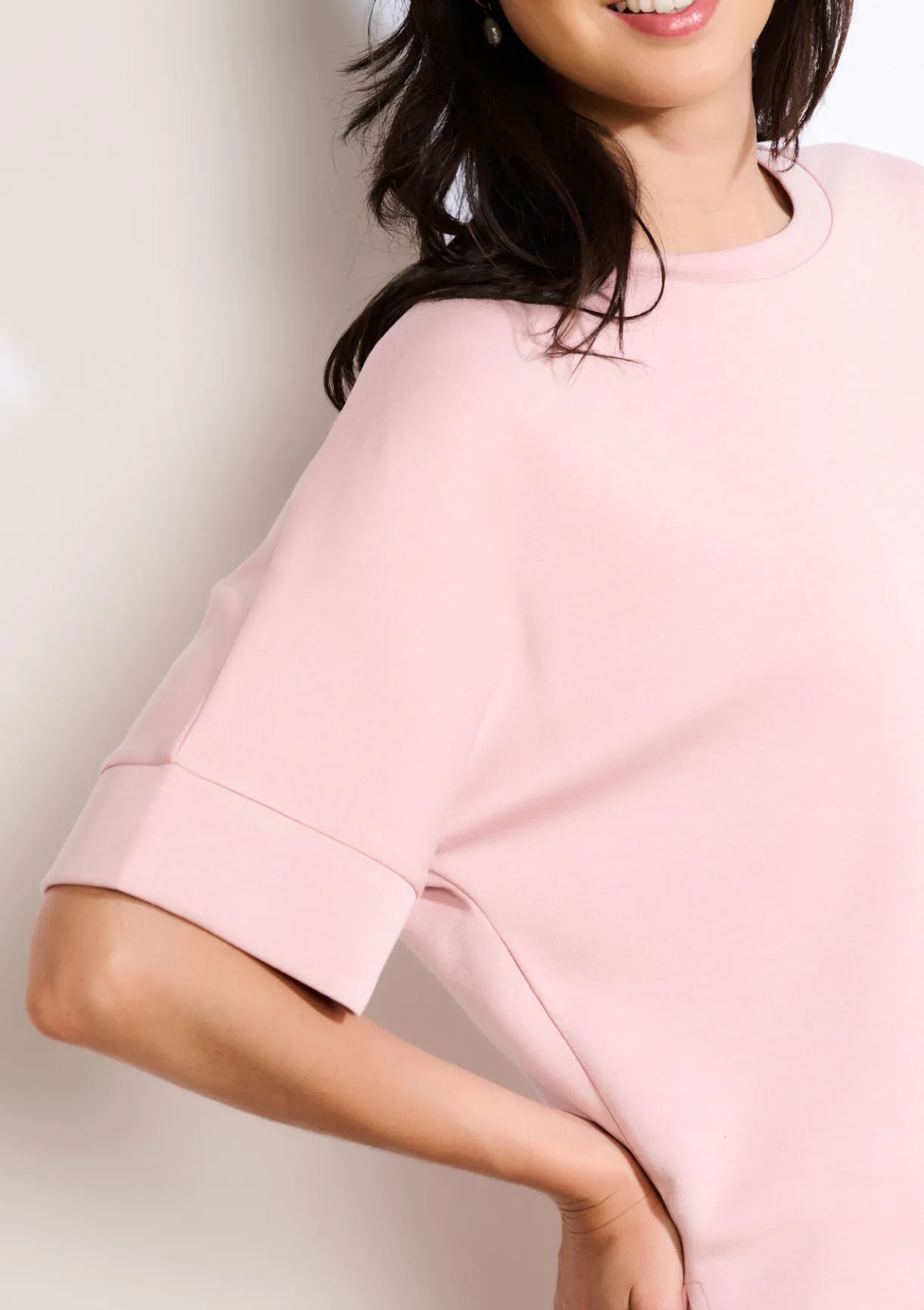 LolaLiza Losvallend jersey T-shirt- Tops En T-Shirts|Loungewear