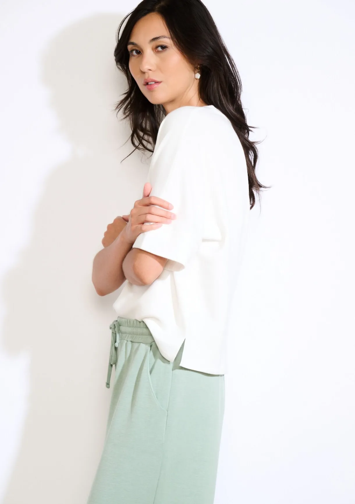 LolaLiza Losvallend jersey T-shirt- Tops En T-Shirts|Loungewear