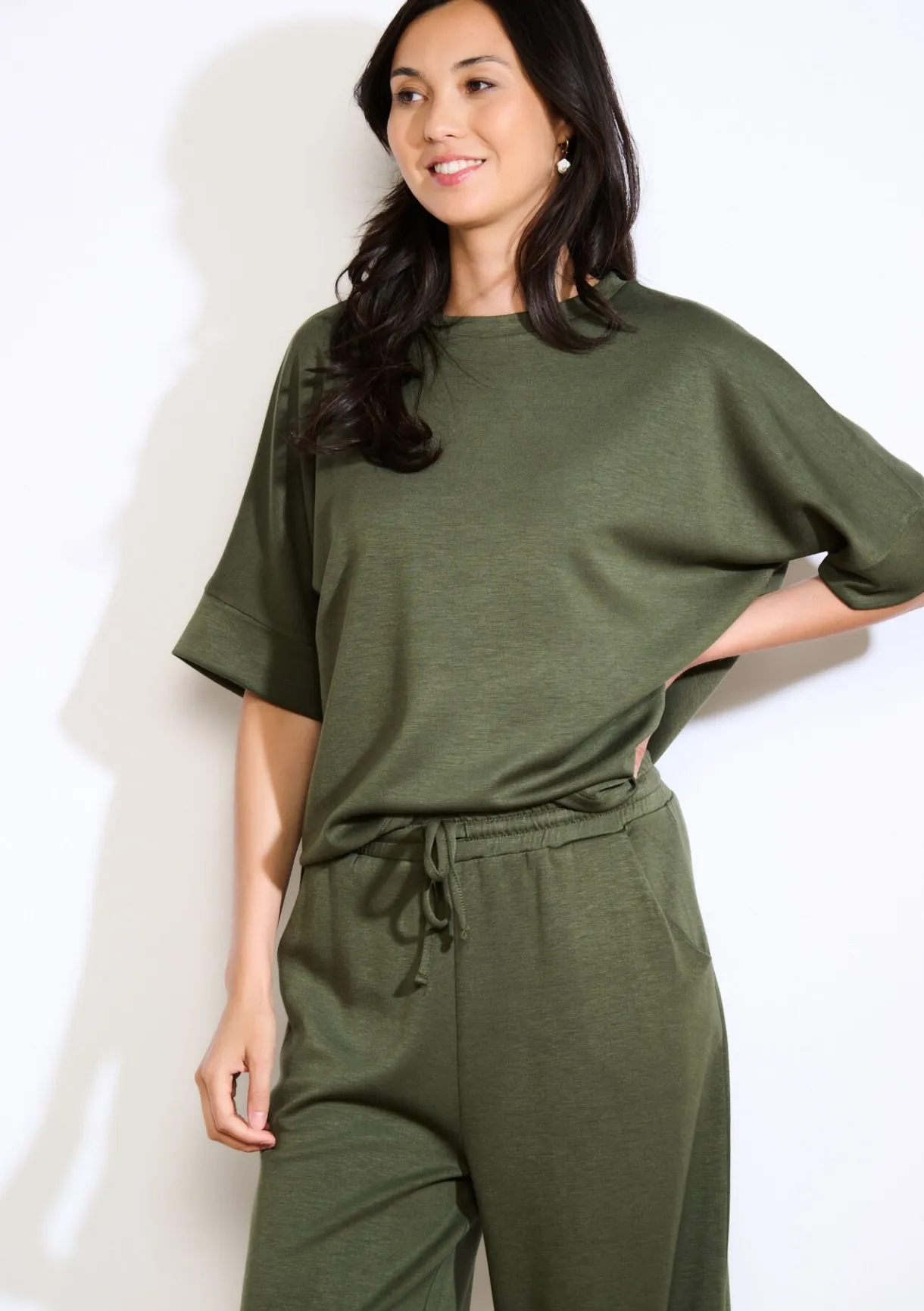 LolaLiza Losvallend jersey T-shirt- Tops En T-Shirts|Loungewear