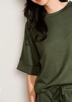 LolaLiza Losvallend jersey T-shirt- Tops En T-Shirts|Loungewear