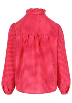 LolaLiza Losvallende geborduurde blouse- Blouses En Hemden