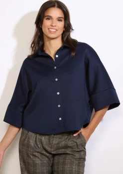 LolaLiza Losvallende polo met knopen- Tops En T-Shirts|Blouses En Hemden