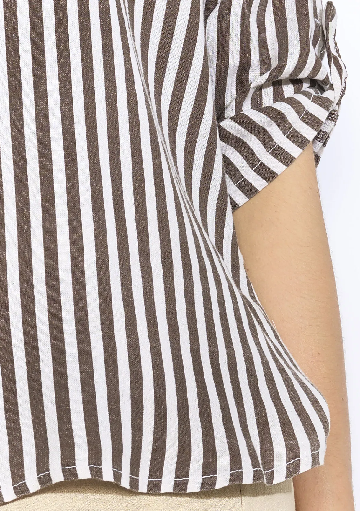 LolaLiza Losvallende streepjesblouse- Blouses En Hemden