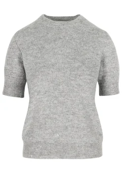 LolaLiza Lurex trui korte mouwen en pailletten- Truien En Cardigans