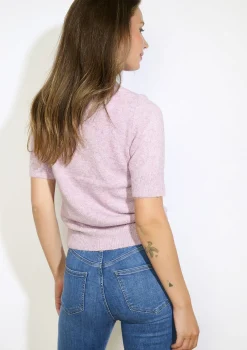 LolaLiza Lurex trui korte mouwen en pailletten- Truien En Cardigans