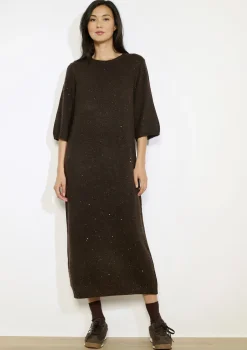 LolaLiza Midi gebreide jurk met pailletten- Jurken