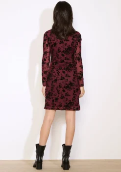 LolaLiza Midi jurk met bloemenflock- Jurken