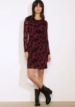 LolaLiza Midi jurk met bloemenflock- Jurken