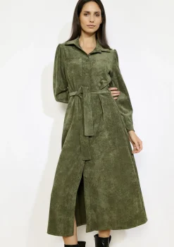 LolaLiza Midi overhemdjurk met ceintuur- Jurken