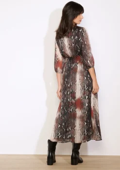 LolaLiza Midi-jurk met slangenprint- Jurken