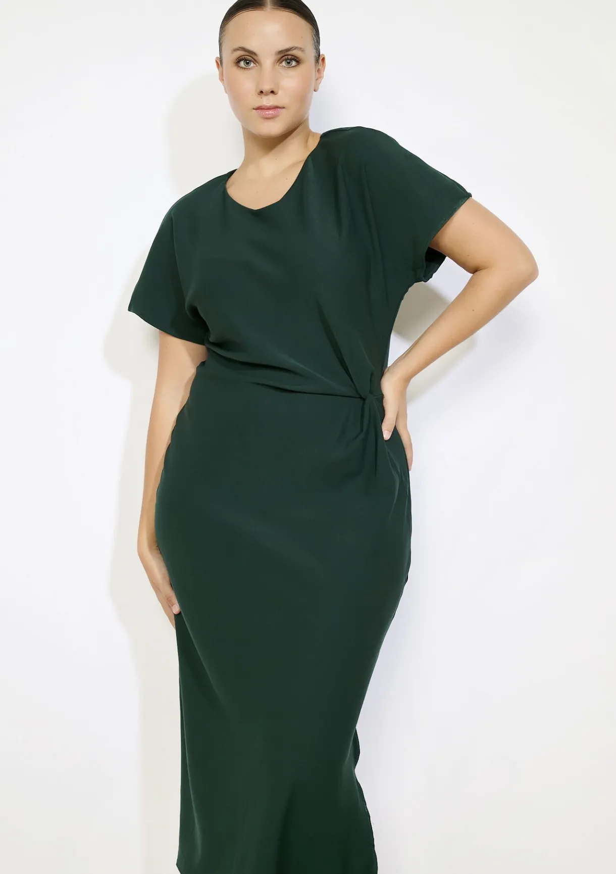 LolaLiza Midi-jurk met zijstrik- Jurken