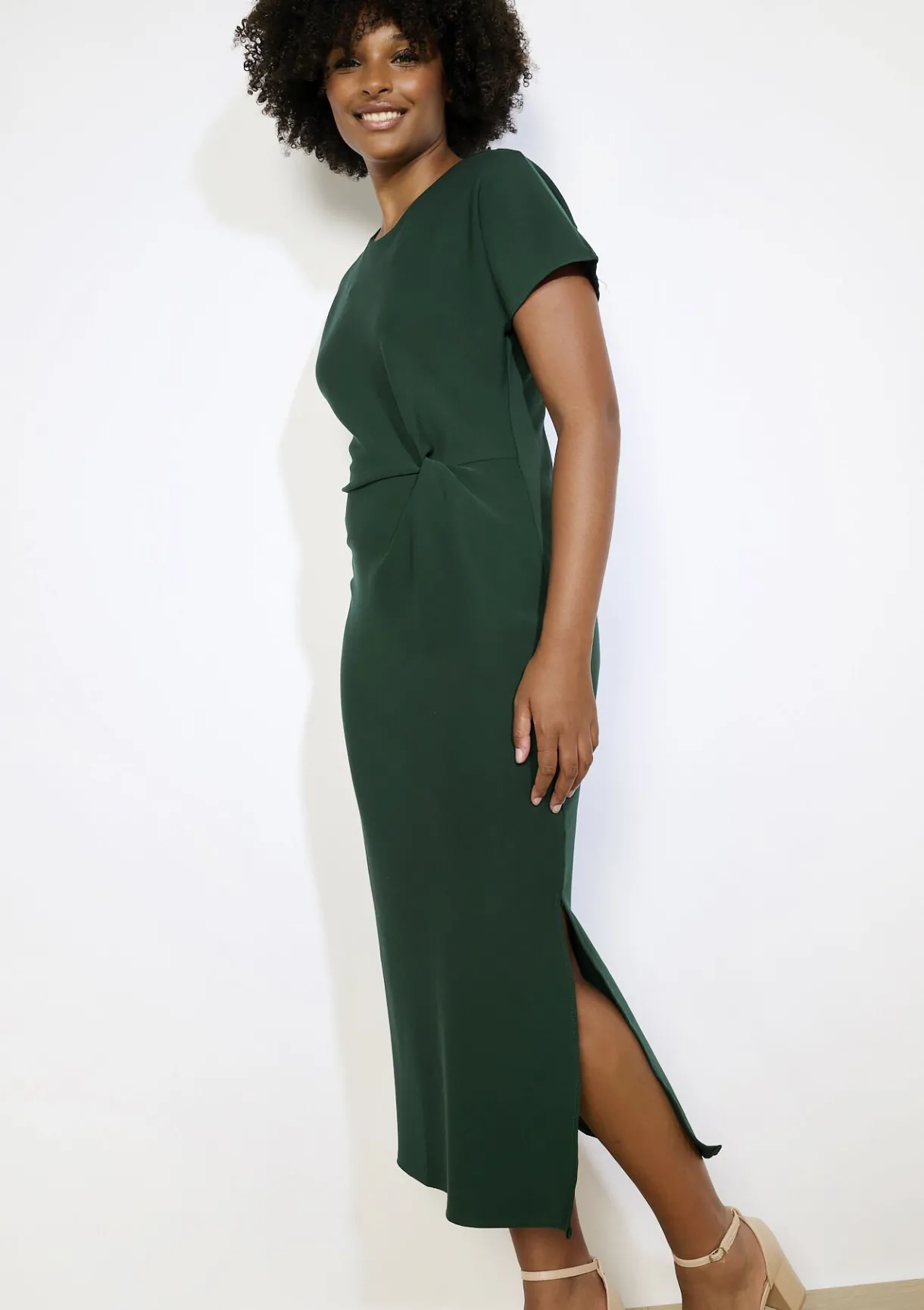 LolaLiza Midi-jurk met zijstrik- Jurken