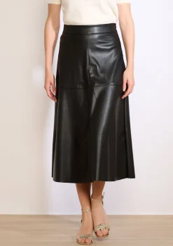 LolaLiza Midi-rok in imitatieleer- Rokken