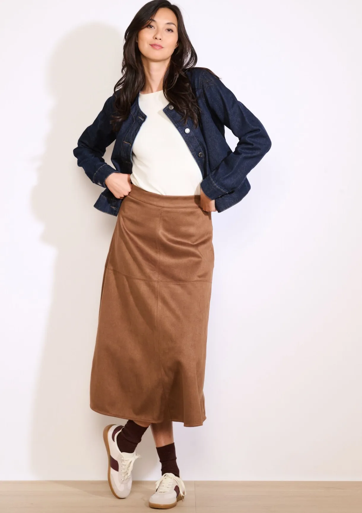 LolaLiza Midi-rok met suèdelook- Rokken