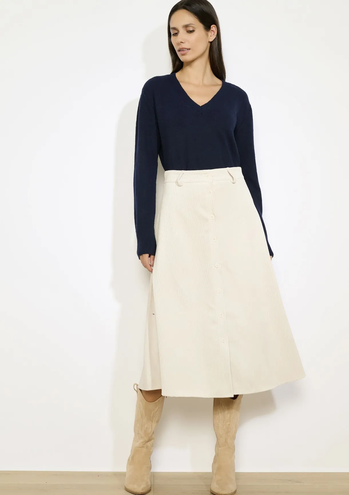 LolaLiza Midirok van ribfluweel- Rokken