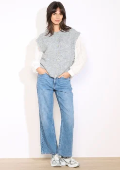 LolaLiza Mouwloos gebreid gilet- Truien En Cardigans