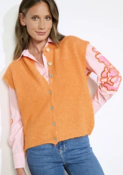 LolaLiza Mouwloos gebreid gilet- Truien En Cardigans