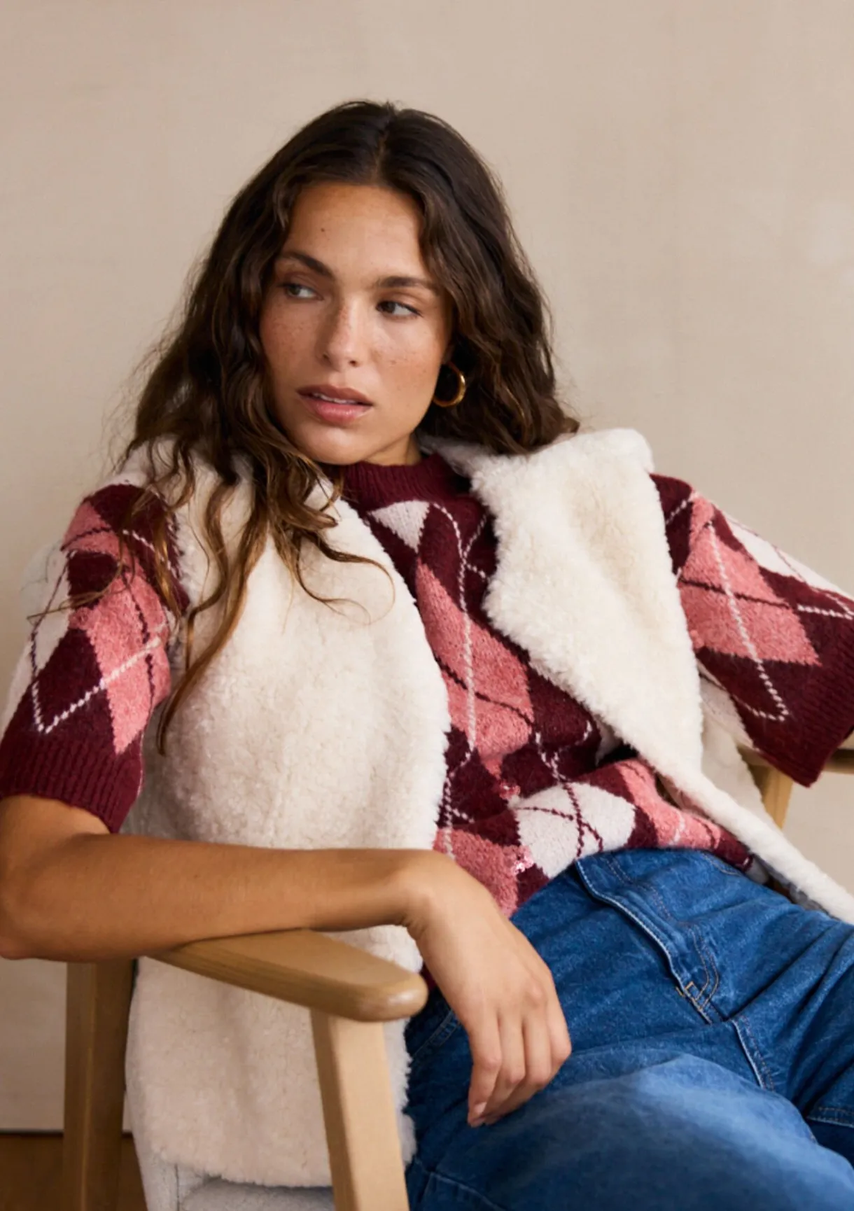 LolaLiza Mouwloos teddy gilet- Vesten En Blazers