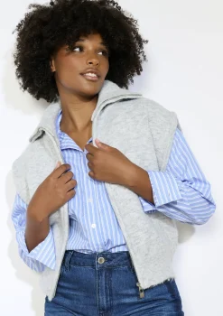 LolaLiza Mouwloos vest met rits- Truien En Cardigans