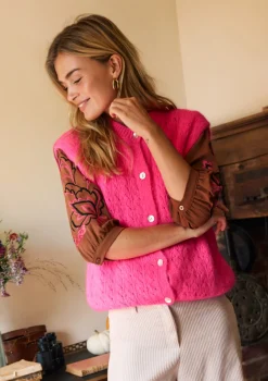 LolaLiza Mouwloze cardigan met structuur- Truien En Cardigans