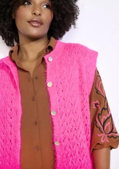 LolaLiza Mouwloze cardigan met structuur- Truien En Cardigans