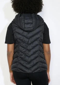 LolaLiza Mouwloze donsjas met capuchon- Loungewear|Mantels En Jassen