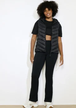 LolaLiza Mouwloze donsjas met capuchon- Loungewear|Mantels En Jassen