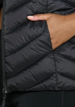 LolaLiza Mouwloze donsjas met capuchon- Loungewear|Mantels En Jassen