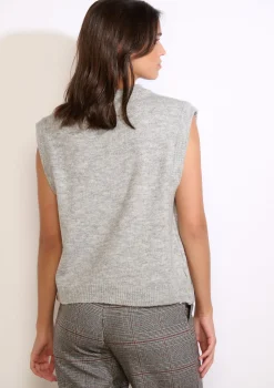 LolaLiza Mouwloze gebreide trui- Truien En Cardigans