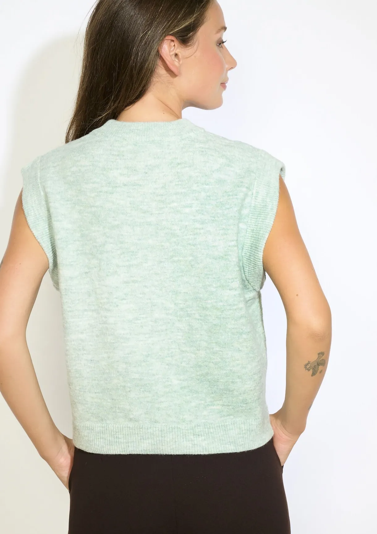 LolaLiza Mouwloze gebreide trui- Truien En Cardigans